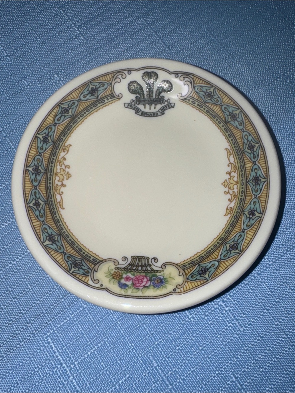 Black Knight Selb Bavaria fine china butter pat Prince Edward Hotel Windsor, On